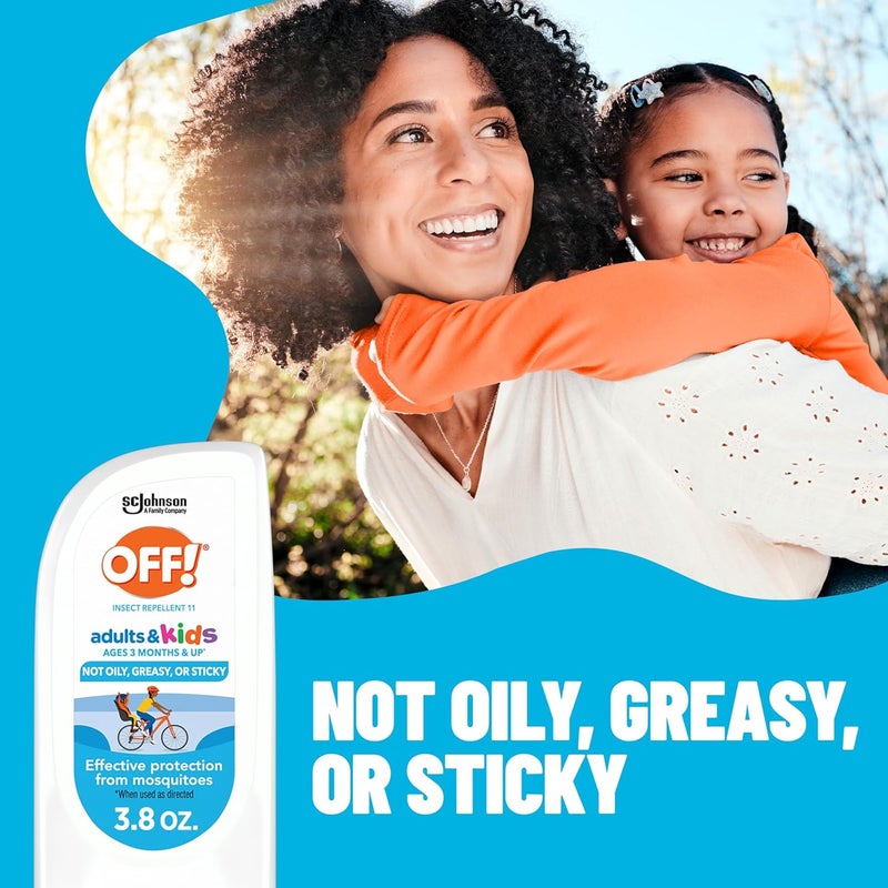 OFF! ! Insect Repellent Lotion for Adults & Kids, Fragrance-Free Picaridin Bug Repellent for Everyday DEET-Free Protection from Mosquitoes and Ticks, 3.8 oz - Image 3